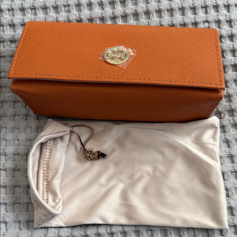 Tory Burch Orange Eyeglass Case